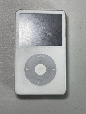 Apple iPod Classic 60GB 5th Gen A1136 White-FOR PARTS OR REPAIR