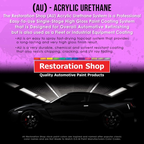 Restoration Shop Anthracite Gray Pearl Acrylic Urethane Gallon Kit Auto Paint - Picture 3 of 5