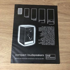 GRAM119 MAGAZINE ADVERT 11X8 IMF SUPER COMPACT MK II SPEAKER