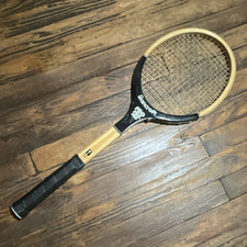Bancroft PRO PRO PRO Tennis Racquet Bamboo Laminated Frame 4 1/2 L Grip