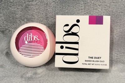 Dibs Beauty Duet Baked Blush VIP Pink NIB NWT Topper Highlighter