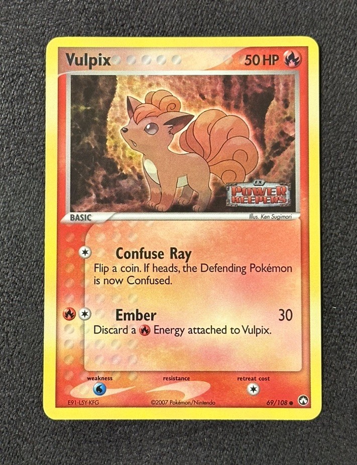 Vulpix 69/108 - Power Keepers STAMP - Reverse Holo 2007 - Pokémon TCG - LP