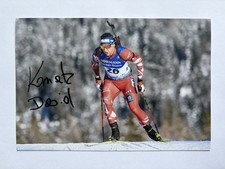 orig. Biathlon Autogramm David Komatz