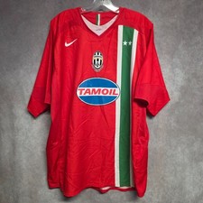 Vintage 2005 Nike 90 JUVENTUS Tamoil Red Football Soccer Jersey Men XL