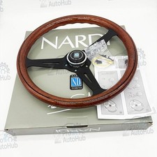 Nardi Classic 14 Steering Wheel Mahogany Wood Color With Black Rack Abs Materia