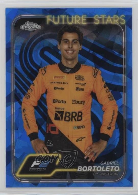 2024 Topps Chrome Sapphire Edition Formula 1 Gabriel Bortoleto #28 0w77