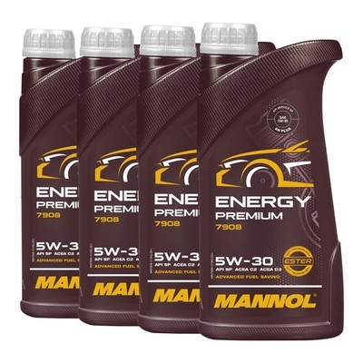 Mannol 5W-30 Energy Premium Motoröl, VW 505 01, dexos1 Gen3, 4x1 Liter