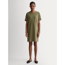Everlane Organic Cotton Weekend Tee Dress Green Women's - XS