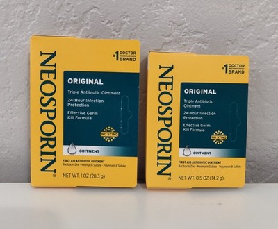 Neosporin Original Triple Antibiotic Ointment  { 2-pack --  1 oz and .5 oz }