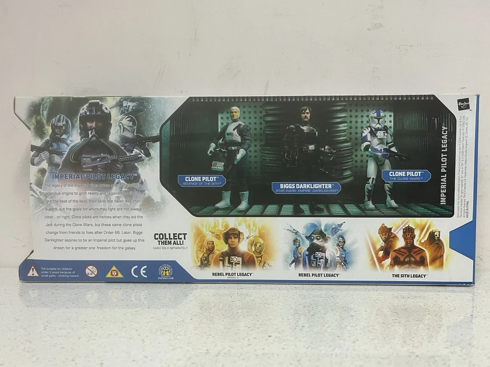 "Star Wars Evolutions Imperial Pilot Legacy 3,75"" The Legacy Collection 2008 sin usar, en caja" Foto 3 de 3