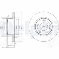 2X Delphi Bremsscheibe BG3752 FüR Daily Iveco 3 2 Bus CNG ALJAV1A1 ALJA41AA 4X4