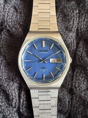4 Excellent SEIKO LORD MATIC 5606-8100 Faceted Crystal Kanji JAPAN