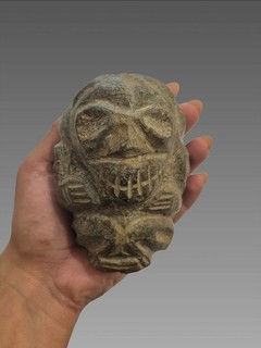 Pre Columbian Taino Abstract Kneeling Effigy Figure