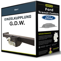 Starre AnhäNgerkupplung für Ford Transit Custom 23- Typ V710 / NRN G.D.W. NEU