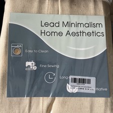 2 PANELS PINCH PLEAT LINEN CURTAINS 40x84-NIB