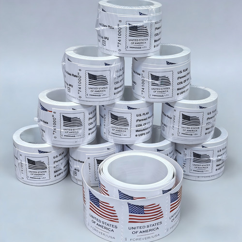  5 rolls of 2025 US New Stamps Collection (totaling 500 USPS)
