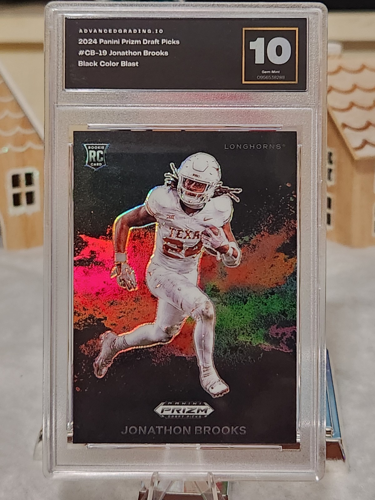 2024 Panini Prizm Draft Picks - Color Blast Jonathon Brooks #CB-19 (RC)