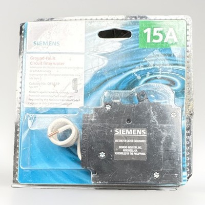 Siemens 15 Amp Ground Fault Circuit Interrupter QF115P (New) 