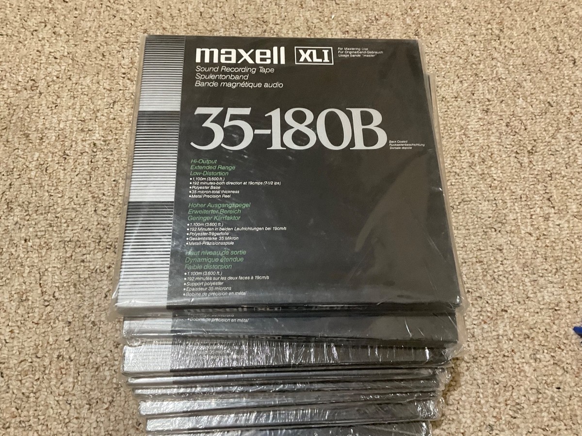その他 maxell XL 35-180B Maxell UD-XL 35-180B Reel To Reel Blank Tape - New Old Stock