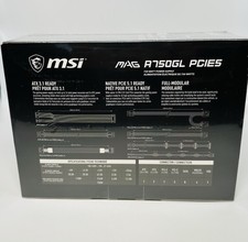 MSI Mag A750GL PCIE5 PSU 750W Fully Modular Power Supply 80 Gold 4