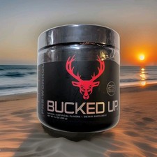 Bucked Up Pre-Workout Powder Blood Raz, 25 Servings 9.2oz Made In USA BB 4/2027