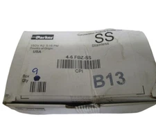 LOT OF 9 PARKER 4-6 FBZ-SS MALE CONNECTOR NSMP