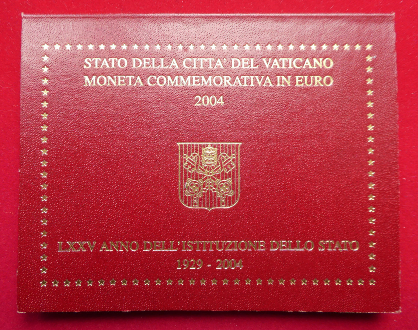 2 Euro Vatican, 2004, 75. Années de fondation Cité du Vatican, original sous ...