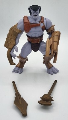 Gargoyles Battle Goliath Figur mit Waffen Kenner 1995 BVTV Vintage Sammler