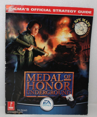 MEDAL OF HONOR UNDERGROUND PRIMA OFFICIAL STRATEGY GUIDE EA VINTAGE PLAYSTATION