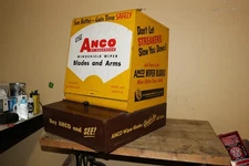 Vintage 1956 ANCO Windshield Wiper Arms & Blades Metal Gas Station Cabinet Sign