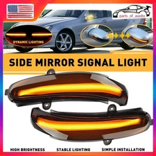 Smoke Side LED Turn Mirror Light Signal For Mercedes C200 W203 C-Class 2000-07 F