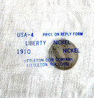 *GOOD* / 1910 Liberty "V" Nickel / SEALED for (at least) 30 Years / Littleton — photo 1