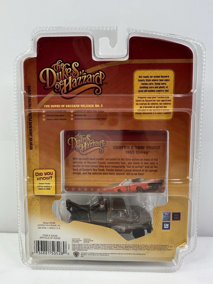 Rare Johnny Lightning The Dukes Of Hazard Cooter’s Tow Truck White Lightning - Image 2 of 4