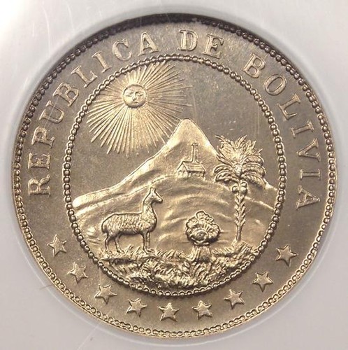 1935 Proof Bolivia 5 Centavos (5C) - NGC PR66 - Rare Superb Gem PF66 Coin - 第 6/6 張圖片