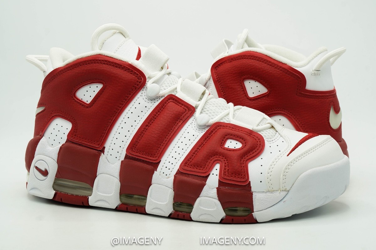 Nike Air More Uptempo ホワイト/レッド Nike Air More Uptempo White Varsity Red Outline (2018/2021