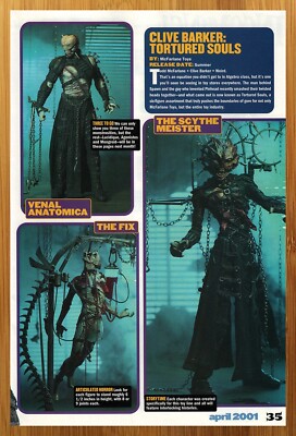2001 McFarlane Toys Clive Barker's Tortured Souls Figures Print Ad ...