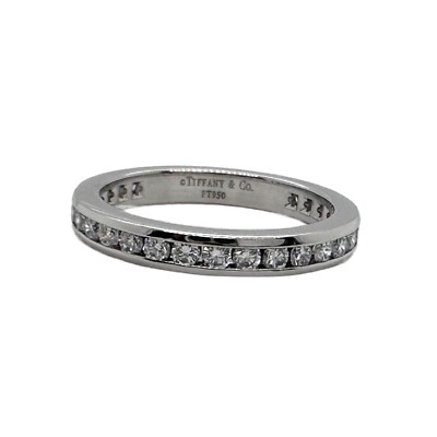 Tiffany & Co. Diamond Wedding Band Ring Full Circle 2 mm