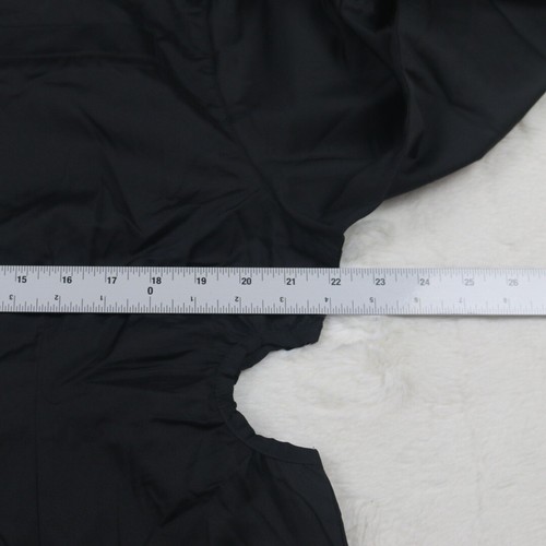 Reebok Cardi B lang geraffte Ärmel schwarz Knopfleiste Shirt Damen Übergröße 1X - Bild 12 von 15
