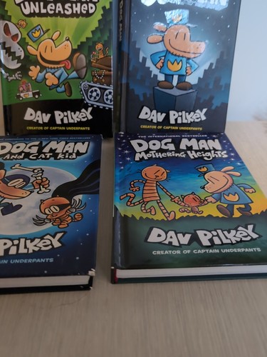 Lot of 4 Dog Man Hardcover Books by Dav Pilkey - Nice Condition Gifts Kids - Picture 5 of 7
