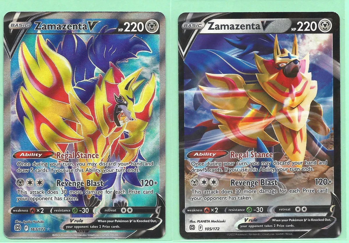 Zamazenta V 163/172 Full Art Ultra Rare Sword Shield Brilliant Stars  Pokemon Card TCG Authentic Original, Hobbies & Toys, Toys & Games on  Carousell