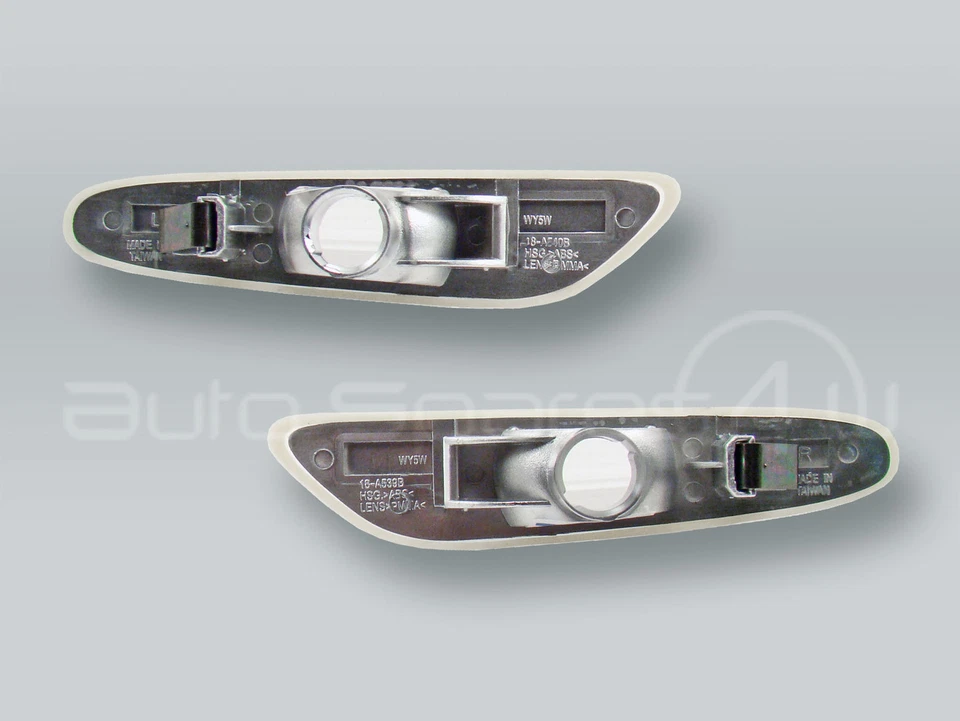TYC Clear Fender Side Marker Lights PAIR fits 2004-2009 BMW 5-Series E60 E61 - Image 2 of 3