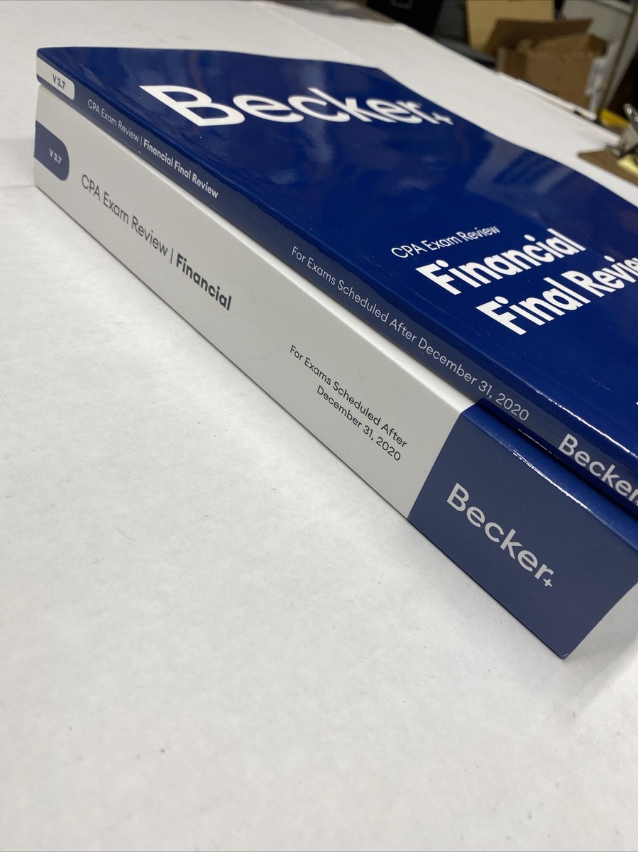 Becker CPA Exam Review Financial V 3.7 2 Books BK-35 | eBay