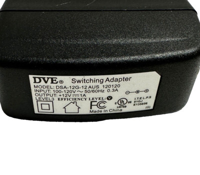 DVE DSA-12G-12AUS AC Adapter Power Supply