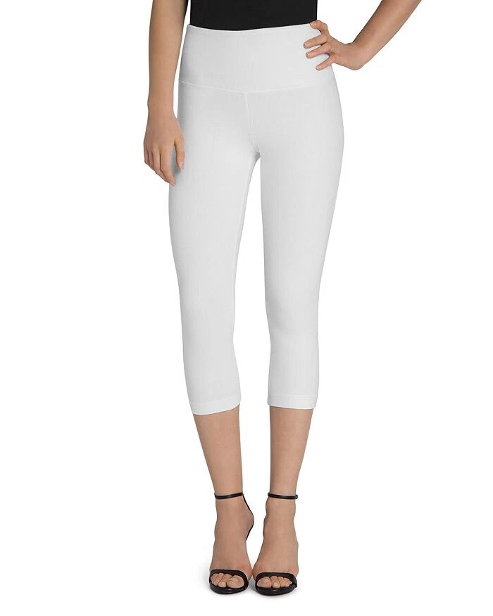 NEW Lysse Denim Capri Leggings - White - Plus Size 2X