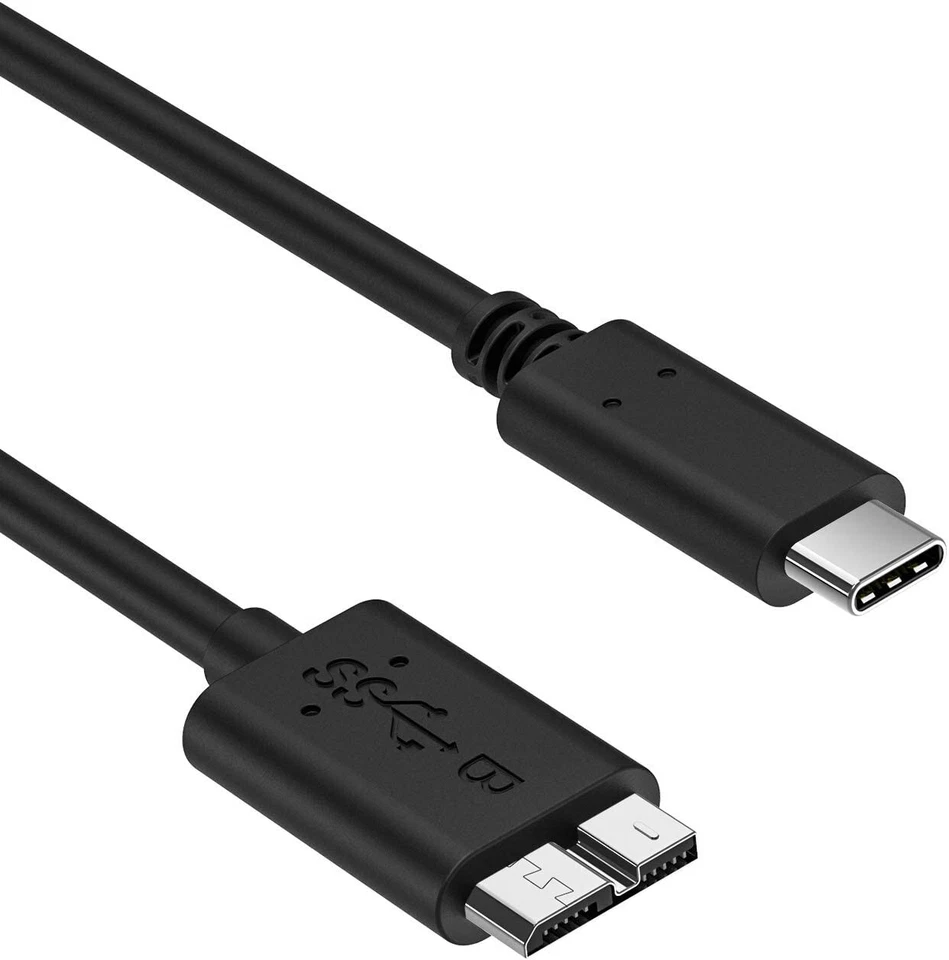 USB-C to Micro-B USB 3.0 Hard Drive Cable for WD Elements My Passport My Book - Image 4 of 4