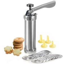 SIRINGA FORMA BISCOTTI PISTOLA SPARA BISCOTTI 4 BECCUCCI 20 TRAFILE IN ACCIAIO