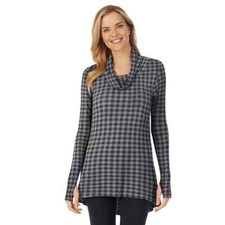  CUDDL DUDS Women's Stretch Long Sleeve Cowlneck Tunic - Size M - New - 2023