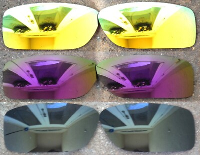 Galaxy Ersatzglas Für Oakley Double Edge OO9380 Polarisierte Schwarz/Lila/Gold