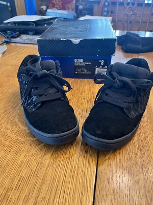 SUPRA black/Blue Antwan Dixon Size 8 Suede Sneakers Skate Shoes