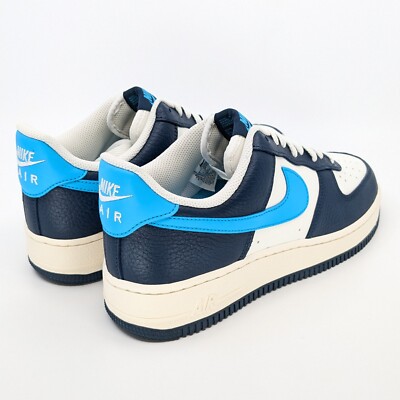Nike Air Force 1 '07 Low Armory Navy Sail Mens Size 9.5 New Retro AF1 Sneakers